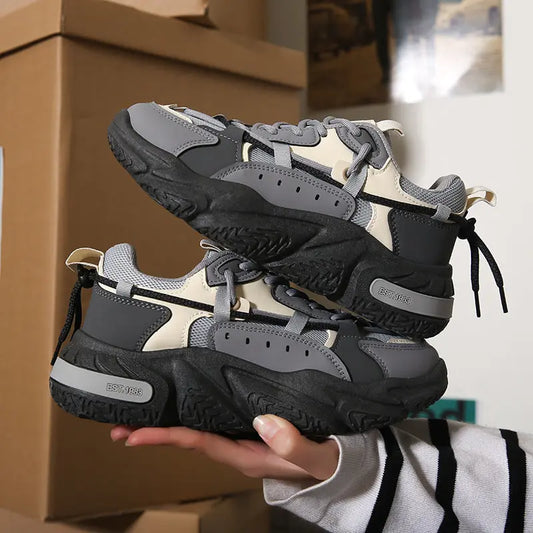 Zapatos informales para mujer, versión coreana versátil, zapatos de papá de suela gruesa para mujer, versión coreana, zapatos deportivos para correr para mujer eprolo