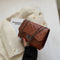 Bolso de hombro para mujer nuevo estilo coreano de moda temperamento cuadrado simple mensajero de un solo hombro bolso cuadrado pequeño textura eprolo