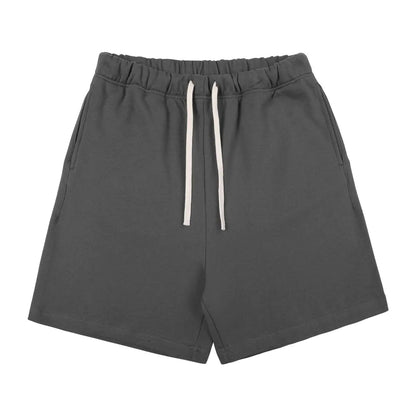 Pantalones cortos casuales de punto de algodón grueso para hombre Skinluminova