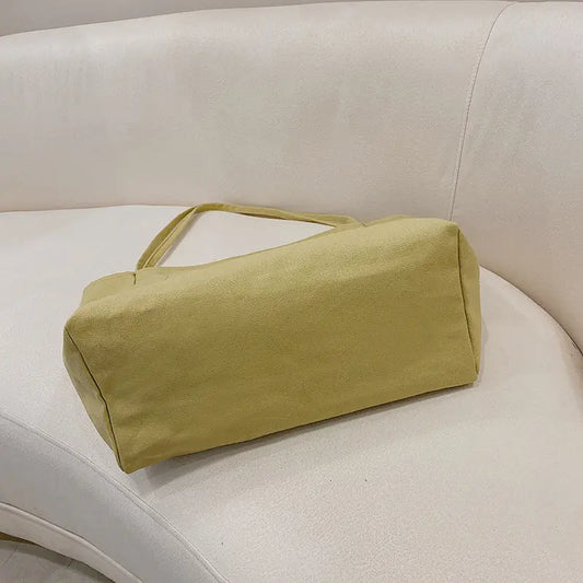 Casual Canvas Bag Women's Autumn And Winter New Trendy Fashion Tote Bag Wild Ins Large Capacity Shopping Bag eprolo