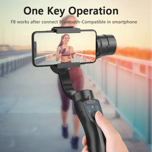 F8 mobile phone camera stabilizer handheld three-axis anti shake platform Tiktok live broadcast tripod short video camera stabilizer eprolo