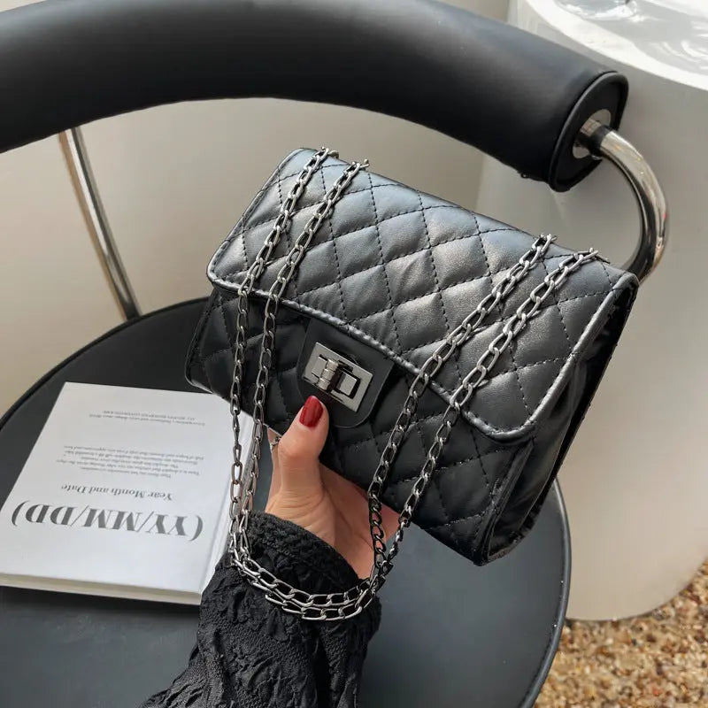 Bolso de hombro para mujer nuevo estilo coreano de moda temperamento cuadrado simple mensajero de un solo hombro bolso cuadrado pequeño textura eprolo