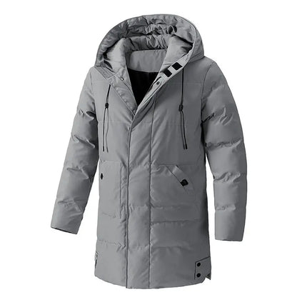 Chaqueta de algodón sencilla de invierno de talla grande para hombre, versión coreana, chaqueta de algodón cálida versátil de moda informal, de longitud media para hombre eprolo