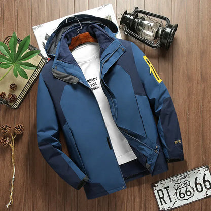 Traje de senderismo cálido de forro polar desmontable para otoño e invierno, tres en uno, para exteriores, de Stormtrooper, chaqueta resistente al viento y transpirable eprolo
