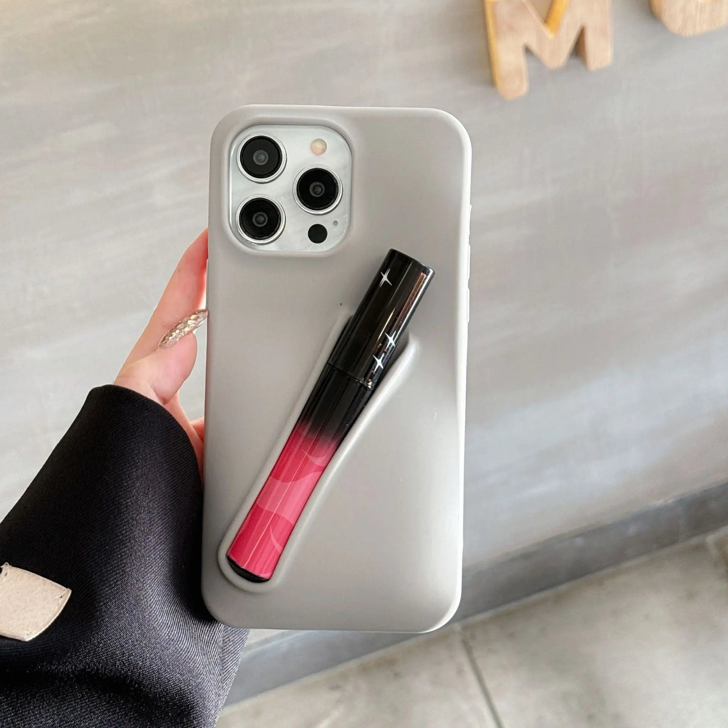 Puede contener lápiz labial, esmalte de labios, iPhone 15, funda para teléfono móvil Apple 14, 13 tridimensional, 12 de silicona eprolo
