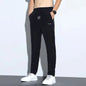 Pantalones finos de seda de hielo para hombres, hombres de negocios, pantalones casuales, pantalones deportivos holgados de pierna recta de moda eprolo
