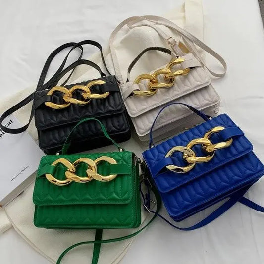 Bolso pequeño acanalado de estilo Hong Kong para mujeres Bolso de niña de verano Nuevo bolso de mensajero de moda Bolso cuadrado pequeño de hombro simple portátil eprolo