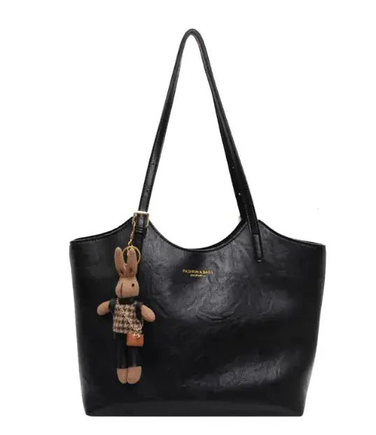 Elegante bolso de cuero encerado con aceite de un solo hombro Skinluminova