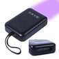 Kit de extensiones V Light | Mini máquina portátil 405 nm | Secado rápido | Lámpara LED UV + pegamento | Ideal para pelucas | Color negro. Skinluminova