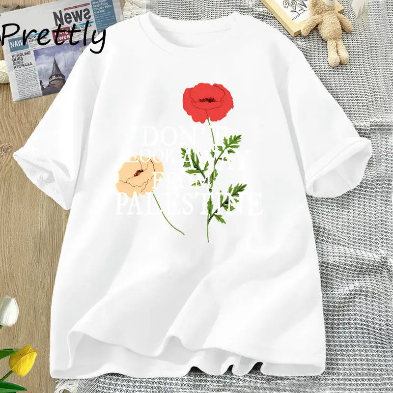 No apartes la vista de las camisetas con diseño de flores eprolo