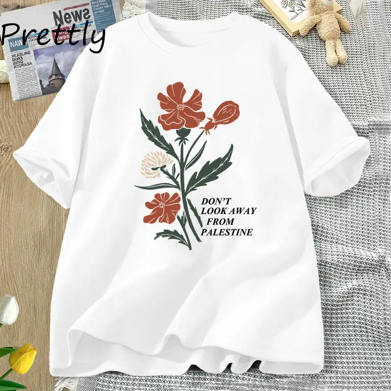 No apartes la vista de las camisetas con diseño de flores eprolo