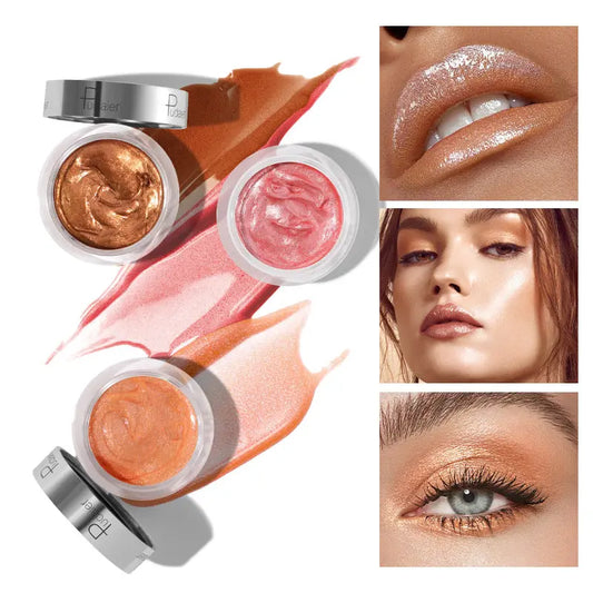 Pudaier Rubor Líquido y Sombra 2 en 1 – 10 Colores Brillantes eprolo