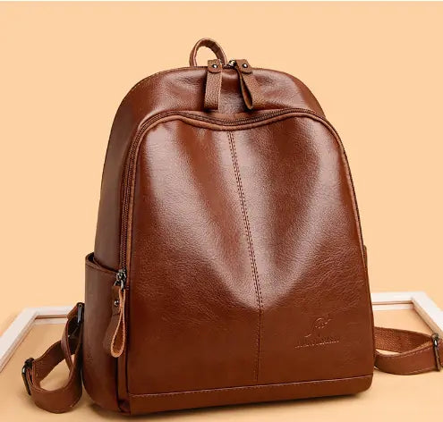 Mochila de cuero para mujer Skinluminova