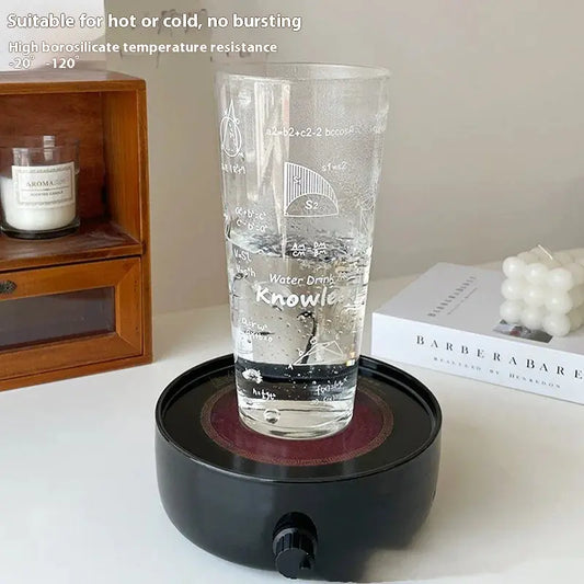 Vaso de vidrio matemático de 1000 ml Skinluminova