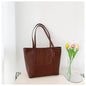 Bolso grande de verano para mujer Nueva versión coreana Bolso de hombro casual de gran capacidad Textura Bolso de mano de color sólido eprolo