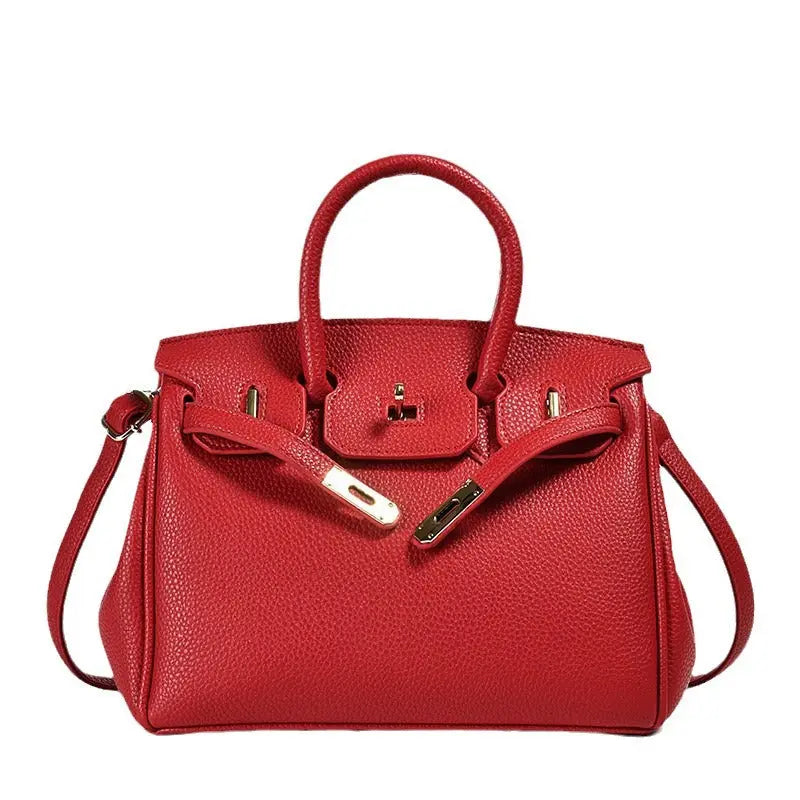 Bolsos de mano de cuero Pu para mujer, bolsos de mano veganos con asa superior, bolsos clásicos femeninos de lujo eprolo