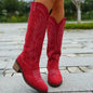 Botas de tacón cuadrado con punta punta eprolo