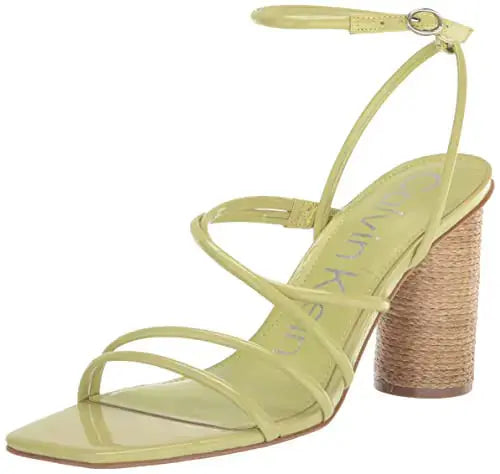 Sandalias de tacón Sizzle de Calvin Klein para mujer, color lima 330 8 Skinluminova