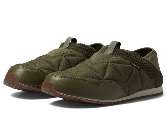 Mocasines Teva Reember para hombre, color oliva oscuro 4 Skinluminova