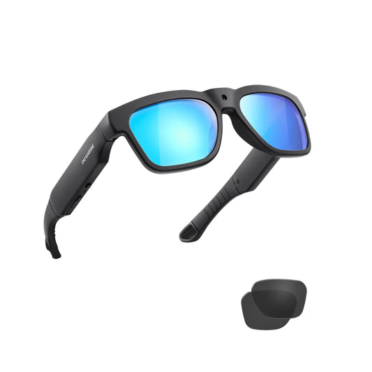 OhO Sunshine 256GB | Gafas con cámara WiFi | Ultra Full HD | Lentes UV400 | Transmisión de vídeos y fotos a la app | Perfectas para deportes al aire libre. Skinluminova