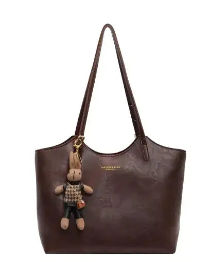 Elegante bolso de cuero encerado con aceite de un solo hombro Skinluminova
