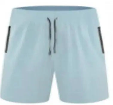 Light Steel Blue Pantalón corto de poliéster