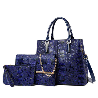 Conjunto de 3 bolsos de mano para mujer de moda Skinluminova