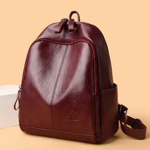 Mochila de cuero para mujer Skinluminova