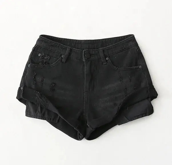 Pantalones cortos de mezclilla de cintura baja Skinluminova