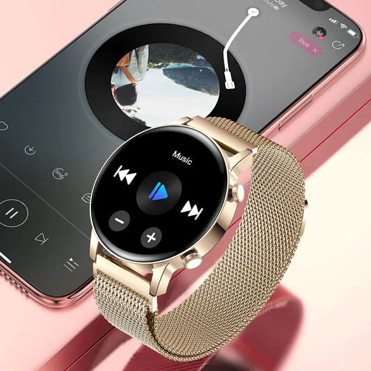 Reloj inteligente Bluetooth para mujer con pantalla AMOLED Skinluminova