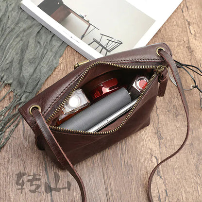Mini bolso de hombro de cuero de moda de Guangzhou Skinluminova