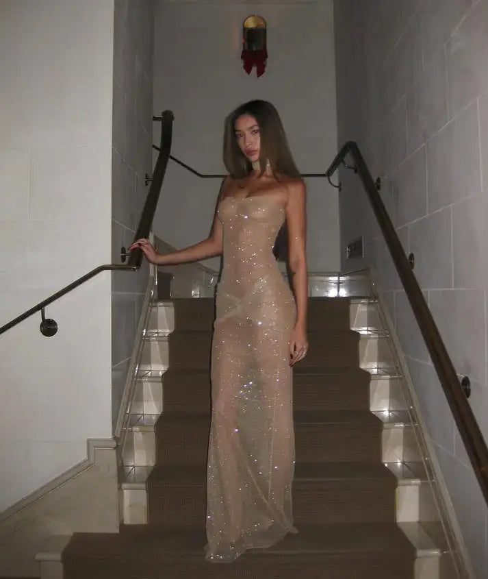 Vestido elegante vestido de noche delgado Skinluminova
