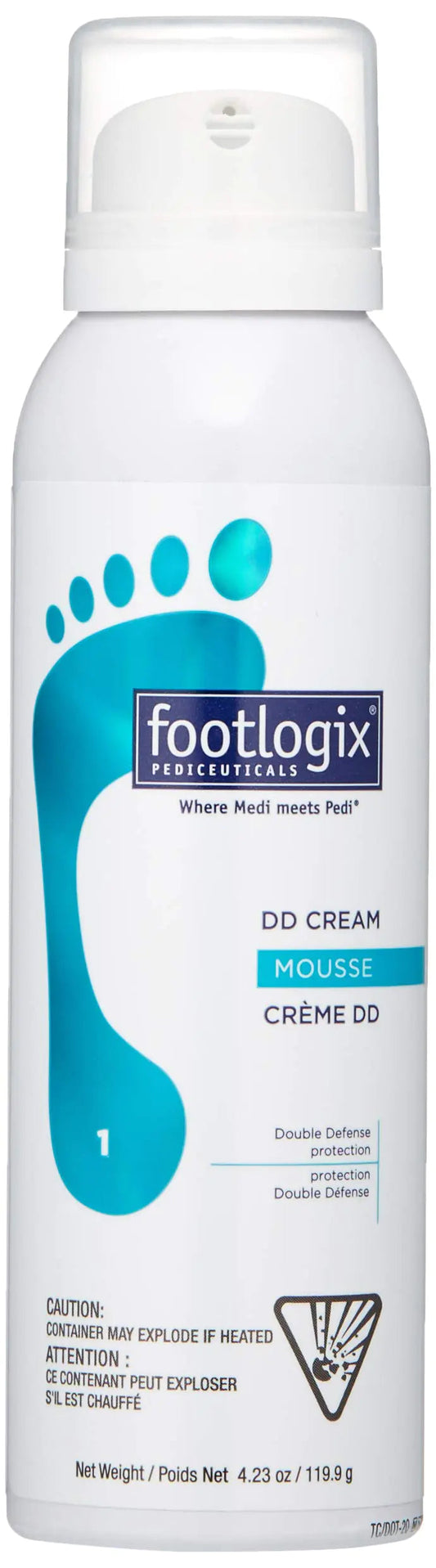 Crema Mousse Footlogix DD – Suaviza, protege y repara la piel de los pies Skinluminova