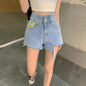 Pantalones cortos de verano estilo retro de corte A para mujer Skinluminova