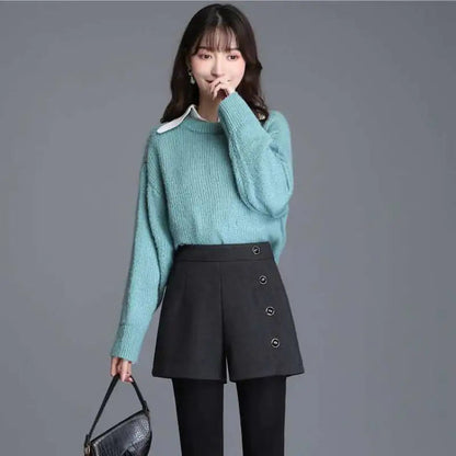 Pantalones de corte bota con cintura elástica Skinluminova