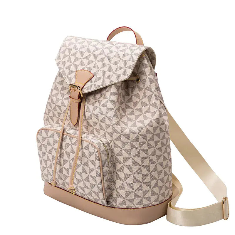 Mochila grande antirrobo de cuero para mujer Skinluminova