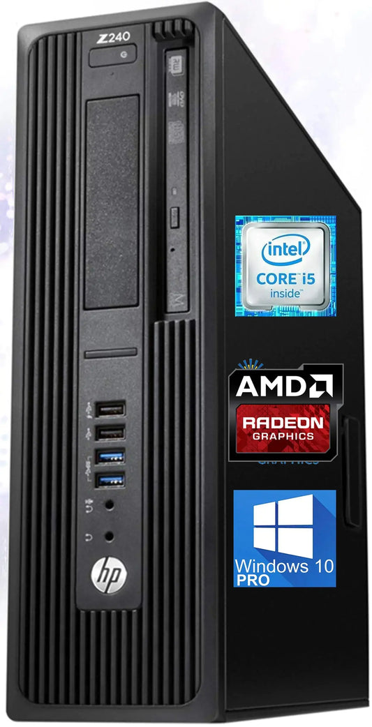 Estación de trabajo HP Z240 | Intel Core i5-6500 hasta 3.60 GHz | 16GB RAM | 1TB SSD | AMD Radeon HD 8570 | DisplayPort 4K | HDMI | Wi-Fi | Bluetooth | Windows 10 Pro (renovado). Skinluminova