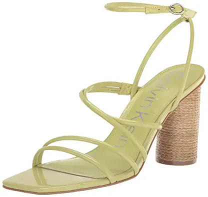 Sandalias de tacón Sizzle de Calvin Klein para mujer, color lima 330 8 Skinluminova