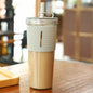 Vaso de plástico portátil de gran capacidad para estudiantes, de doble capa y para exteriores Skinluminova