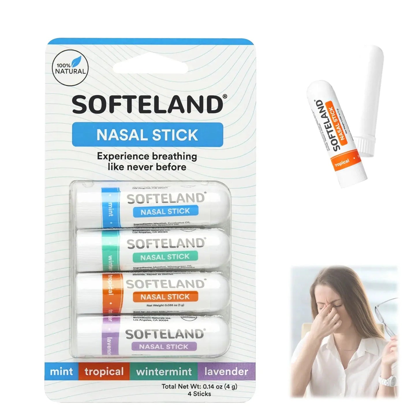 Palo inhalador nasal de aromaterapia Skinluminova