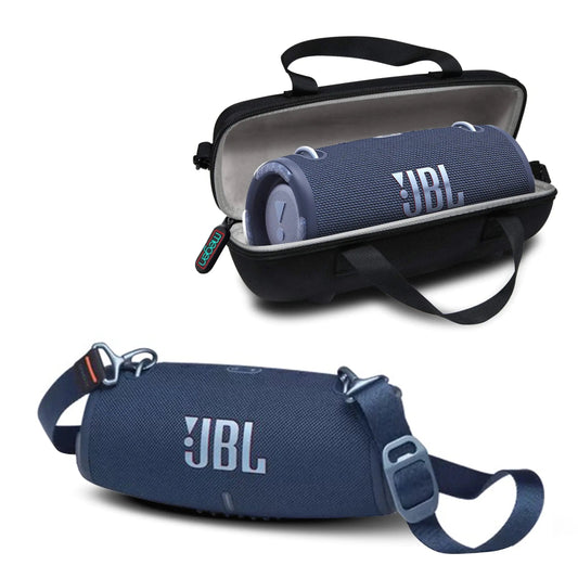 JBL Xtreme 3 Bluetooth | Sonido potente | Graves profundos | IP67 resistente al agua | Incluye funda rígida Megen | Azul. Skinluminova