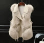 Elegante chaqueta de piel con patchwork Skinluminova