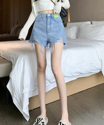 Pantalones cortos de verano estilo retro de corte A para mujer Skinluminova