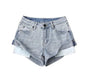 Pantalones cortos de mezclilla de cintura baja Skinluminova