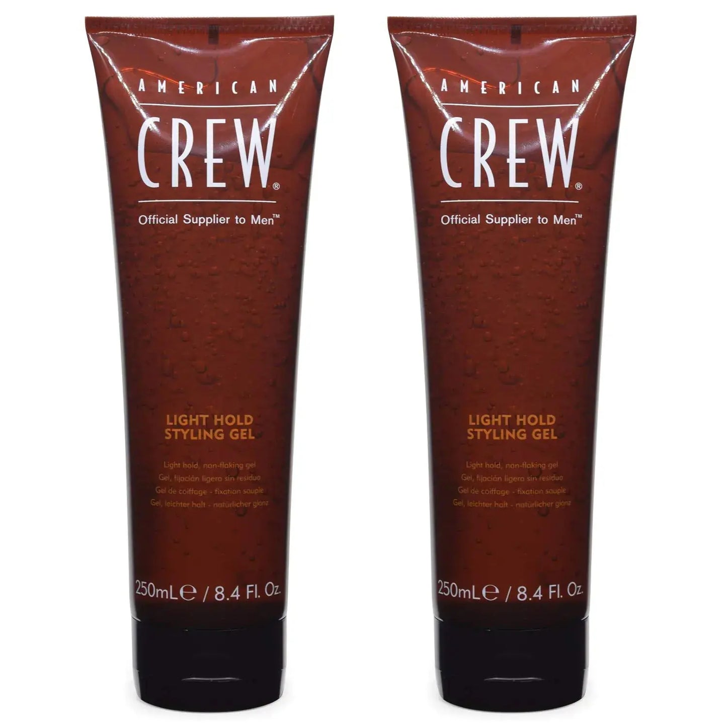 Gel fijador de fijación ligera clásico American Crew, 250 ml (paquete de 2) Skinluminova