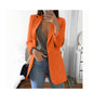 Blazer tipo cárdigan ajustado con temperamento - Skinluminova
