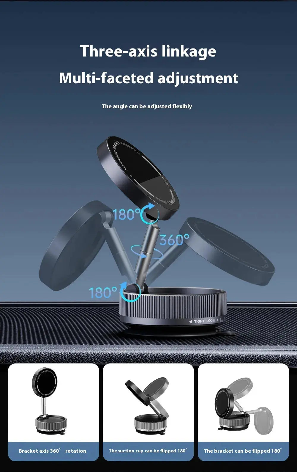 Soporte magnético para teléfono al vacío Skinluminova