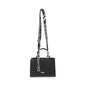Bolso bandolera con asa superior LATTUCA de Steve Madden, color negro Skinluminova