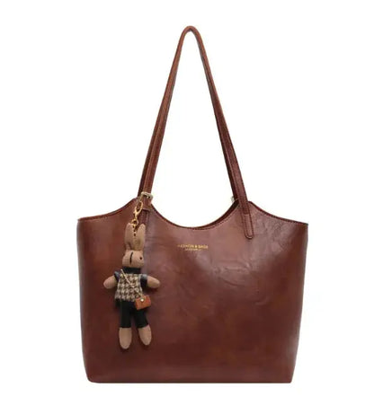 Elegante bolso de cuero encerado con aceite de un solo hombro Skinluminova