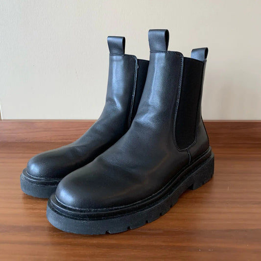 Zapatillas altas con suela gruesa para hombre Skinluminova
